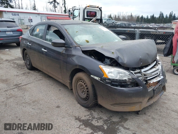 2015 Nissan Sentra SV with VIN 3N1AB7AP6FY315146, listed as a IAAI auction lot 41714136 with 126,687 mi miles and . Bid and sale history available at DreamBid. Image 1.