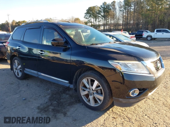 2013 Nissan Pathfinder SV with VIN 5N1AR2MM4DC633829, listed as a IAAI auction lot 41270312 with 170,544 mi miles. Bid and sale history available at carsss.com. Image 1.