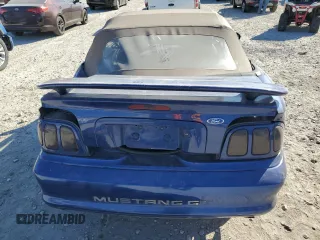1996 Ford Mustang GT with VIN 1FALP45X8TF197447, listed as a Copart auction lot 76530964 with 151,445 mi miles and Salvage Title. Bid and sale history available at carsss.com. Image 6.