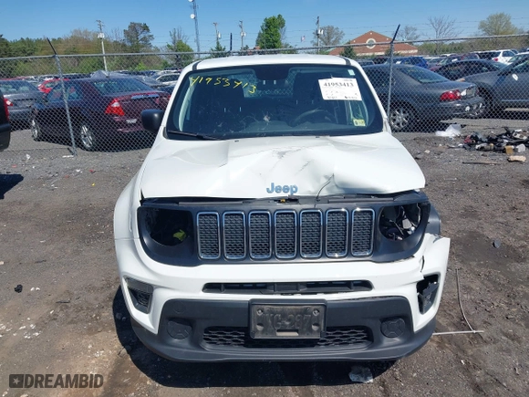 2019 Jeep Renegade Sport with VIN ZACNJBAB9KPK50894, listed as a IAAI auction lot 41953413 with 95,821 mi miles. Bid and sale history available at carsss.com. Image 13.