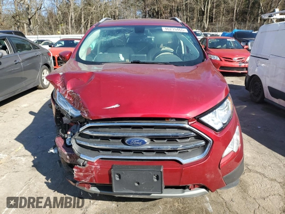 2019 Ford EcoSport Titanium with VIN MAJ6S3KL1KC291709, listed as a Copart auction lot 46219465 with 42,724 mi miles and Salvage Title. Bid and sale history available at DreamBid. Image 5.