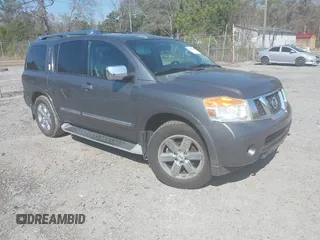2014 Nissan Armada Platinum z VIN 5N1BA0NF4EN608922, wystawiony jako IAAI lot #41778863 z przebiegiem 114 461 mil mil oraz . Historia ofert i sprzedaży dostępna na DreamBid. Obrazek 1.