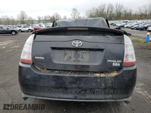 2006 Toyota Prius with VIN JTDKB20U163164138, listed as a Copart auction lot 45567885 with 105,070 mi miles and Salvage Title. Bid and sale history available at carsss.com. Image 6.