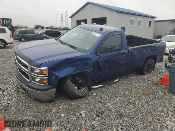 2014 Chevrolet Silverado 1500 Work Truck with VIN 1GCNKPEC5EZ148921, listed as a Copart auction lot 84794754 with 98,536 mi miles and Salvage Title. Bid and sale history available at DreamBid. Image 1.