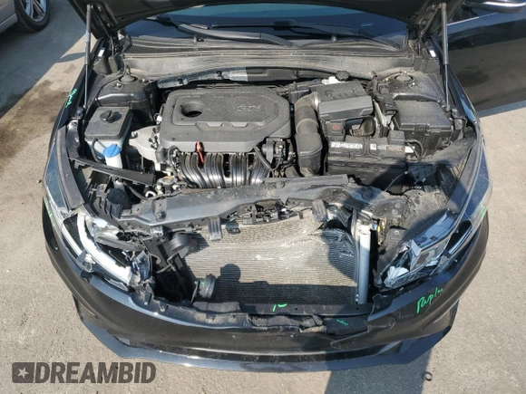 2019 Kia Optima LX with VIN 5XXGT4L35KG343407, listed as a Copart auction lot 59597635 with 71,470 mi miles and Salvage title. Bid and sale history available at DreamBid. Image 11.
