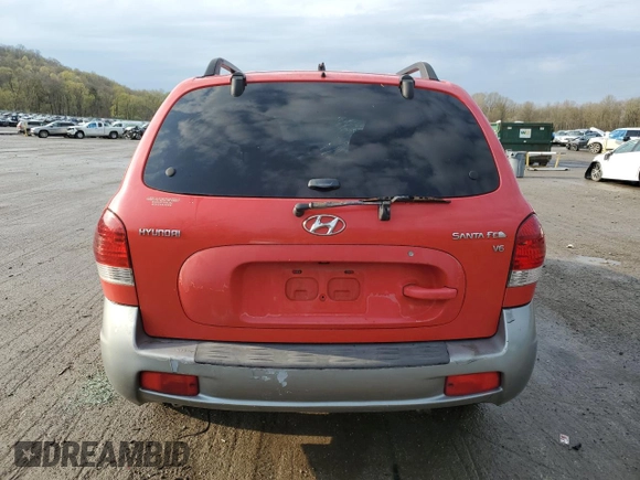 2005 Hyundai Santa Fe GLS with VIN KM8SC13D45U894066, listed as a Copart auction lot 53808385 with 122,880 mi miles and Salvage Title. Bid and sale history available at carsss.com. Image 6.