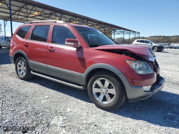 2009 Kia Borrego LX with VIN KNDJJ741495018773, listed as a Copart auction lot 48146845 with 190,495 mi miles and Salvage Title. Bid and sale history available at carsss.com. Image 4.