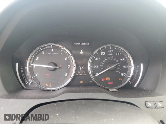 2015 Acura MDX Technology with VIN 5FRYD4H47FB013567, listed as a Copart auction lot 59262595 with 63,916 mi miles and Salvage title. Bid and sale history available at DreamBid. Image 9.
