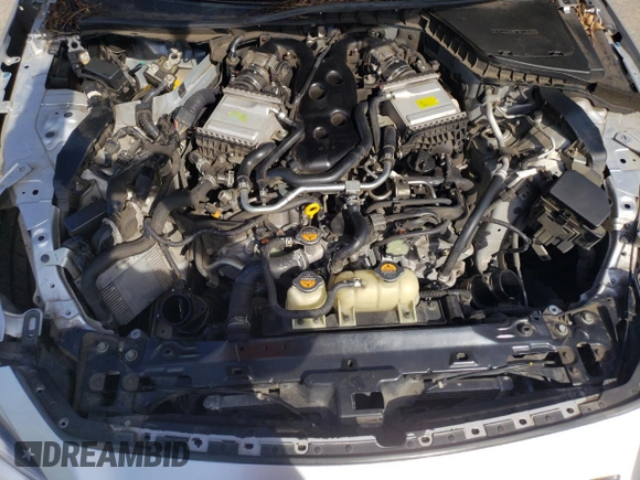 2019 Infiniti Q50 RED SPORT 400 with VIN JN1FV7AP9KM760846, listed as a Copart auction lot 46466525 with 54,485 mi miles and Salvage Title. Bid and sale history available at carsss.com. Image 12.