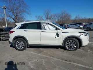 2020 Infiniti QX50 Essential with VIN 3PCAJ5M37LF111864, listed as a IAAI auction lot 41448436 with 54,337 mi miles and . Bid and sale history available at DreamBid. Image 13.