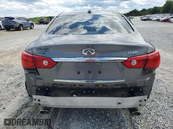 2015 Infiniti Q50 Premium with VIN JN1BV7AP5FM340151, listed as a Copart auction lot 55760705 with 113,794 mi miles and Clean Title. Bid and sale history available at DreamBid. Image 6.