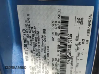 2019 Ford Fusion SEL with VIN 3FA6P0MU6KR139156, listed as a Copart auction lot 52522375 with 148,247 mi miles and Non Repairable. Bid and sale history available at DreamBid. Image 12.
