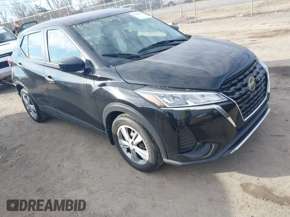 2021 Nissan Kicks S with VIN 3N1CP5BV0ML497948, listed as a IAAI auction lot 41660769 with 36,964 mi miles. Bid and sale history available at carsss.com. Image 1.