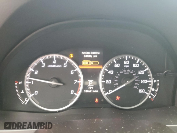 2016 Acura RDX Advance Pkg with VIN 5J8TB3H78GL018220, listed as a Copart auction lot 79038724 with 104,671 mi miles and Salvage Title. Bid and sale history available at carsss.com. Image 9.