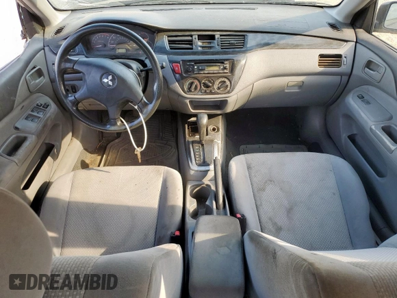 2006 Mitsubishi Lancer ES with VIN JA3AJ26E26U023604, listed as a Copart auction lot 59511315 with 267,581 mi miles and Salvage title. Bid and sale history available at DreamBid. Image 8.