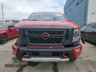 2024 Nissan Titan Pro-4X with VIN 1N6AA1ED8RN118197, listed as a Copart auction lot 64471595 with 3,576 mi miles and Salvage title. Bid and sale history available at DreamBid. Image 5.