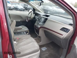2013 Toyota Sienna XLE with VIN 5TDDK3DC1DS052600, listed as a IAAI auction lot 42055747 with 187,615 mi miles and . Bid and sale history available at DreamBid. Image 5.