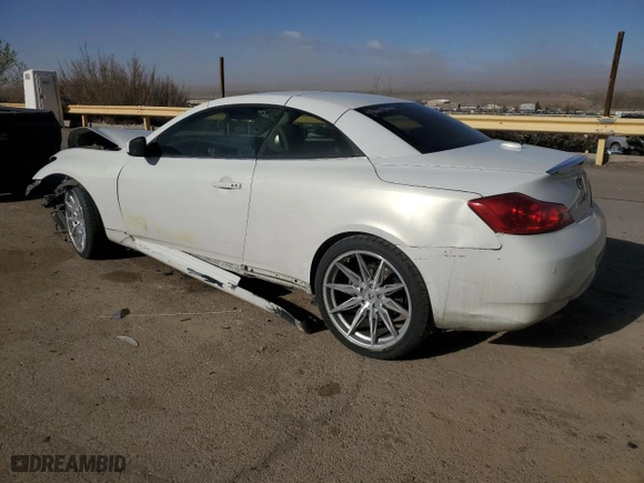 2010 Infiniti G37 Convertible with VIN JN1CV6FE6AM350606, listed as a Copart auction lot 48998955 with 124,014 mi miles and Salvage Title. Bid and sale history available at carsss.com. Image 2.