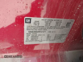 2015 Chevrolet Tahoe LS with VIN 1GNSCAEC4FR121571, listed as a IAAI auction lot 42499156 with 131,284 mi miles and . Bid and sale history available at DreamBid. Image 9.