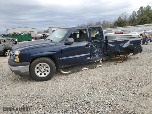 2005 Chevrolet Silverado 1500 Work Truck with VIN 1GCEC19XX5Z154155, listed as a Copart auction lot 47946805 with 107,425 mi miles and Clean Title. Bid and sale history available at carsss.com. Image 1.