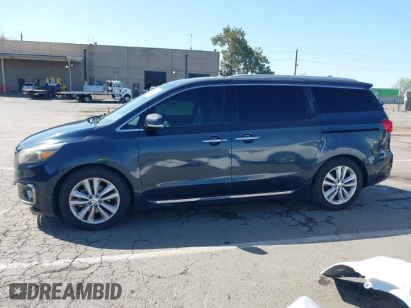 2016 Kia Sedona SX-L with VIN KNDME5C15G6083811, listed as a IAAI auction lot 41932863 with 124,218 mi miles. Bid and sale history available at carsss.com. Image 14.
