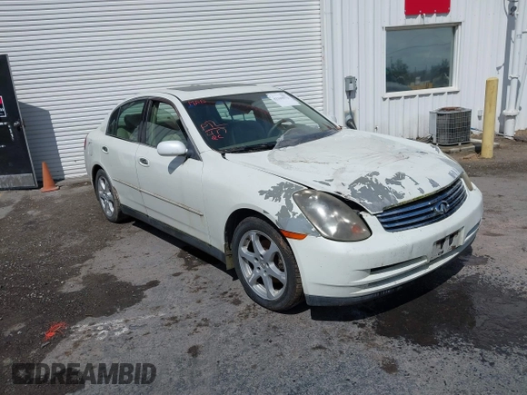 2004 Infiniti G35 w/Leather with VIN JNKCV51E84M616564, listed as a IAAI auction lot 42239573 with 263,105 mi miles and . Bid and sale history available at DreamBid. Image 1.
