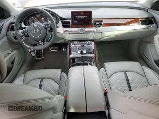 2014 Audi S8 with VIN WAUD2AFD0EN004276, listed as a Copart auction lot 84503204 with 58,919 mi miles and Salvage Title. Bid and sale history available at carsss.com. Image 8.