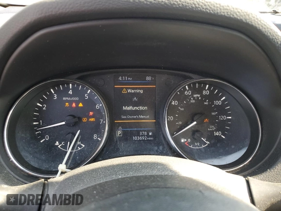 2019 Nissan Rogue SV with VIN 5N1AT2MTXKC827495, listed as a Copart auction lot 50581435 with 103,692 mi miles and Salvage Title. Bid and sale history available at carsss.com. Image 9.