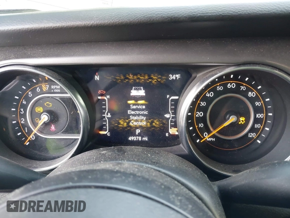 2023 Jeep Gladiator Sport S z VIN 1C6HJTAG7PL567903, wystawiony jako IAAI lot #41574387 z przebiegiem 49 378 mil mil oraz . Historia ofert i sprzedaży dostępna na DreamBid. Obrazek 7.