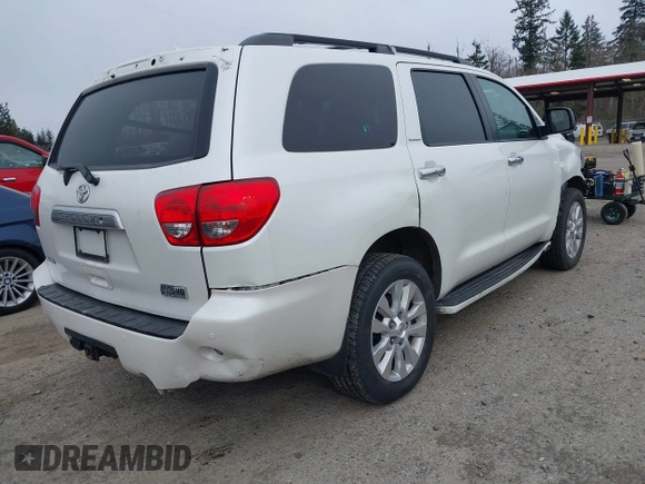 2017 Toyota Sequoia Platinum with VIN 5TDDY5G11HS150228, listed as a IAAI auction lot 41756057 with 57,727 mi miles. Bid and sale history available at carsss.com. Image 4.