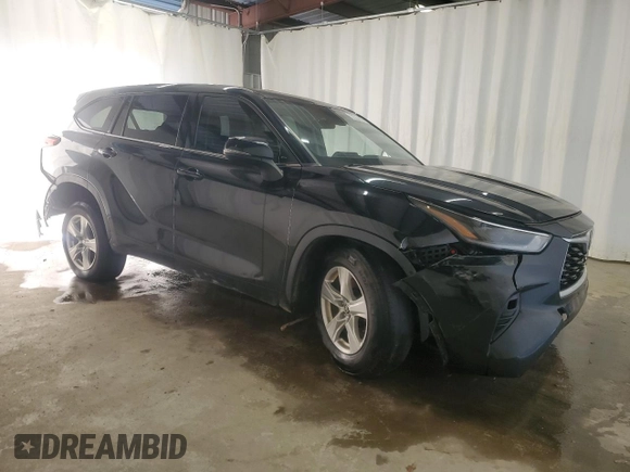 2021 Toyota Highlander L with VIN 5TDZZRAH8MS521752, listed as a Copart auction lot 86486854 with 77,367 mi miles and Clean title. Bid and sale history available at DreamBid. Image 4.