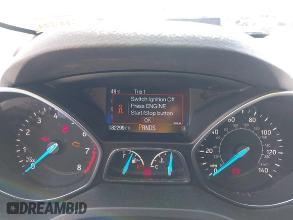 2017 Ford Escape Titanium with VIN 1FMCU9JD3HUE03686, listed as a IAAI auction lot 42016950 with 82,299 mi miles. Bid and sale history available at carsss.com. Image 7.