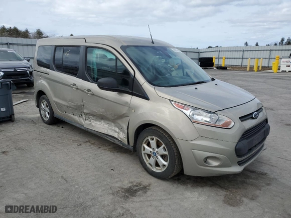 2016 Ford Transit Connect Wagon XLT with VIN NM0GE9F76G1256704, listed as a Copart auction lot 48463405 with 165,946 mi miles and Salvage Title. Bid and sale history available at carsss.com. Image 4.