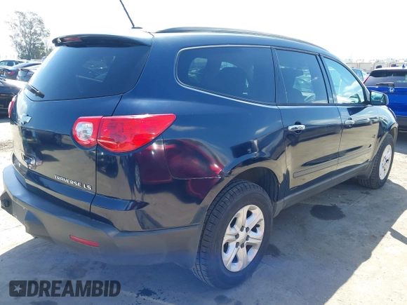 2012 Chevrolet Traverse LS with VIN 1GNKRFEDXCJ148725, listed as a IAAI auction lot 41954589 with 162,054 mi miles and . Bid and sale history available at DreamBid. Image 4.