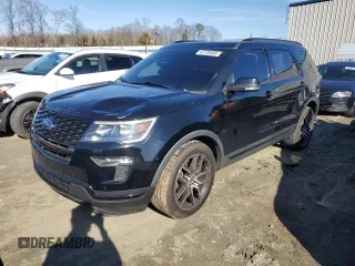 2018 Ford Explorer Sport z VIN 1FM5K8GT0JGC62152, wystawiony jako Copart lot #42720405 z przebiegiem 116 387 mil mil oraz Szkoda całkowita • Salvage title. Historia ofert i sprzedaży dostępna na DreamBid. Obrazek 1.