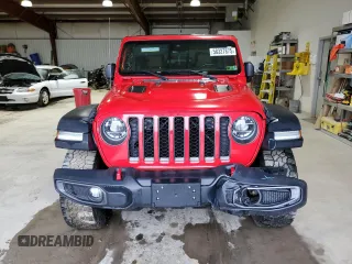 2020 Jeep Gladiator Rubicon with VIN 1C6JJTBG8LL155550, listed as a Copart auction lot 58327875 with 34,276 mi miles and Salvage title. Bid and sale history available at DreamBid. Image 5.