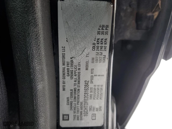 2012 Chevrolet Colorado LT w/2LT with VIN 1GCHTDFE2C8163842, listed as a Copart auction lot 85283814 with 202,720 mi miles and Clean Title. Bid and sale history available at carsss.com. Image 12.