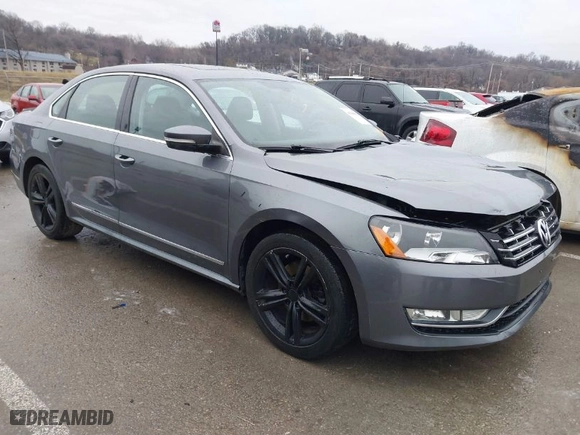 2013 Volkswagen Passat TDI SEL Premium with VIN 1VWCN7A32DC110954, listed as a IAAI auction lot 41448839 with 168,136 mi miles. Bid and sale history available at carsss.com. Image 1.