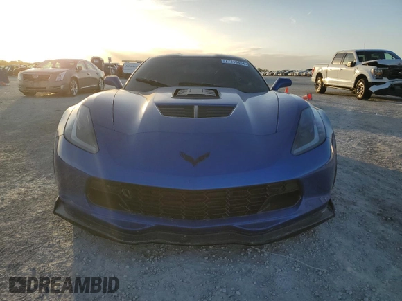 2019 Chevrolet Corvette Z06 2LZ with VIN 1G1YR2D6XK5606259, listed as a Copart auction lot 77115854 with 0 mi miles and Non Repairable. Bid and sale history available at carsss.com. Image 5.