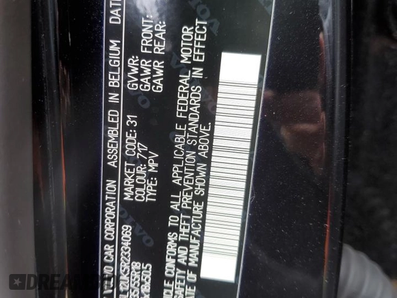 2024 Volvo XC40 Core Bright Theme с VIN YV4L12UK5R2334069, выставлен на аукционе Copart как лот 86729964 с пробегом 15 762 миль миль и Списание • Salvage title. История ставок и продаж доступна на DreamBid. Изображение 15.