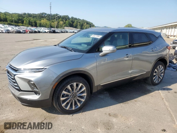 2024 Chevrolet Blazer Premier z VIN 3GNKBLRSXRS139400, wystawiony jako Copart lot #68527084 z przebiegiem 18 804 mil mil oraz Szkoda całkowita • Salvage title. Historia ofert i sprzedaży dostępna na DreamBid. Obrazek 1.