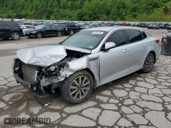 2019 Kia Optima LX with VIN 5XXGT4L3XKG360090, listed as a Copart auction lot 57661405 with 84,493 mi miles and Salvage title. Bid and sale history available at DreamBid. Image 1.