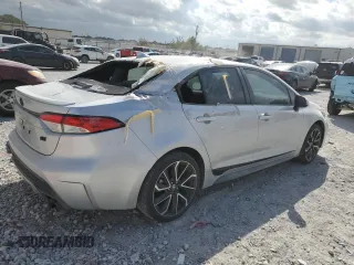 2022 Toyota Corolla SE with VIN JTDS4MCE7N3503526, listed as a Copart auction lot 76303884 with 15,684 mi miles and Clean Title. Bid and sale history available at carsss.com. Image 3.