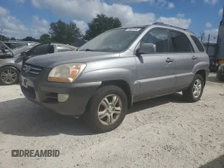 2005 Kia Sportage LX with VIN KNDJE723757076660, listed as a Copart auction lot 86119444 with 106,000 mi miles and Clean Title. Bid and sale history available at carsss.com. Image 1.