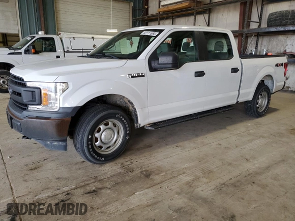 2018 Ford F-150 XL with VIN 1FTFW1E54JFA76032, listed as a Copart auction lot 52111665 with Not provided miles and Salvage title. Bid and sale history available at DreamBid. Image 1.