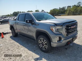 2021 GMC Sierra 1500 AT4 with VIN 1GTP9EEL8MZ156714, listed as a Copart auction lot 75759564 with 42,648 mi miles and Salvage Title. Bid and sale history available at carsss.com. Image 4.