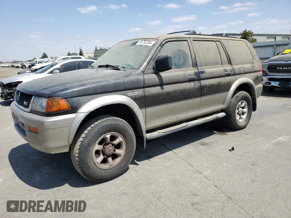 1998 Mitsubishi Montero z VIN JA4LS31PXWP014289, wystawiony jako Copart lot #68752234 z przebiegiem 189 886 mil mil oraz Czysty tytuł • Clean title. Historia ofert i sprzedaży dostępna na DreamBid. Obrazek 1.