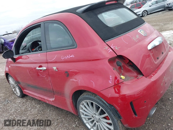 2013 FIAT 500 Abarth with VIN 3C3CFFJHXDT639261, listed as a IAAI auction lot 41360403 with 42,769 mi miles. Bid and sale history available at carsss.com. Image 15.