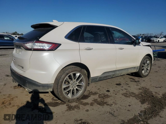 2018 Ford Edge Titanium with VIN 2FMPK4K85JBB36512, listed as a Copart auction lot 45997105 with 126,720 mi miles and Salvage Title. Bid and sale history available at carsss.com. Image 3.