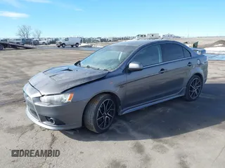 2009 Mitsubishi Lancer with VIN JA3AV66V19U035047, listed as a IAAI auction lot 41591612 with 113,119 mi miles and . Bid and sale history available at DreamBid. Image 2.